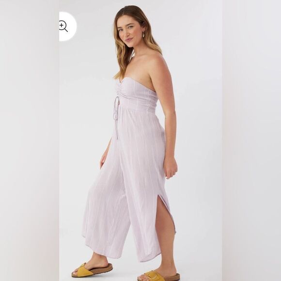 O'Neill Hadley Strapless Jumpsuit with Ruched Sweetheart Neckline NWT - Picture 2 of 11